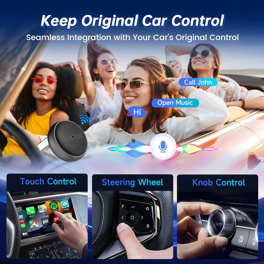 Wireless Carplay Box Mini Ultra 3 Wired to Wireless Carplay Adapter USB Plug and Play Wifi Bluetooth Fast Auto Connect