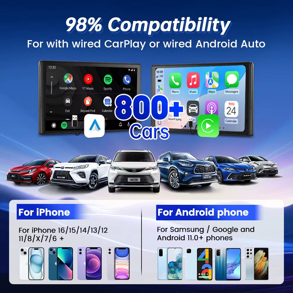 Wireless Carplay Box Mini Ultra 3 Wired to Wireless Carplay Adapter USB Plug and Play Wifi Bluetooth Fast Auto Connect