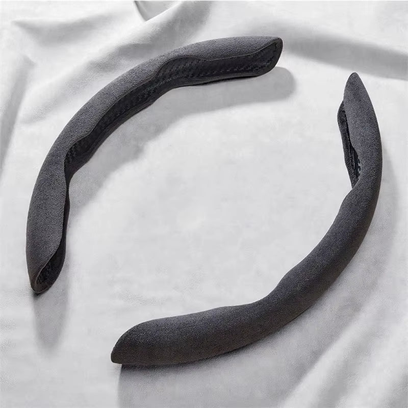 Suede Universal 38CM Car Steering Wheel Booster Cover Non-Slip Auto Interior Steer Protector Decoration Accessories